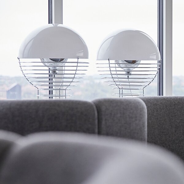 Stolne Lampa Verpan, Wire Large, Metalik, Dnevna soba, Metal, Dizajn