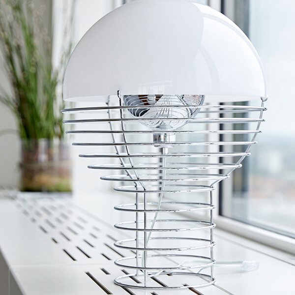 Stolne Lampa Verpan, Wire Large, Metalik, Dnevna soba, Metal, Dizajn