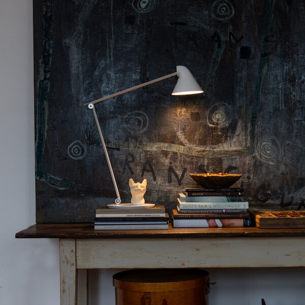 Stolne Lampa Louis Poulsen, NJP, prigušiv, Bijela, Dnevna soba, Metal, Dizajn