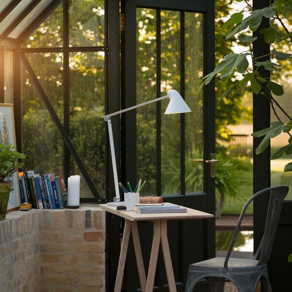 Stolne Lampa Louis Poulsen, NJP, prigušiv, Bijela, Dnevna soba, Metal, Dizajn