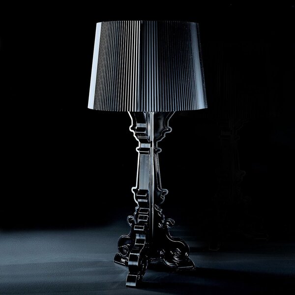 Stolne Lampa Kartell, Bourgie, prigušiv, Crno, Dnevna soba, Plastika, Dizajn