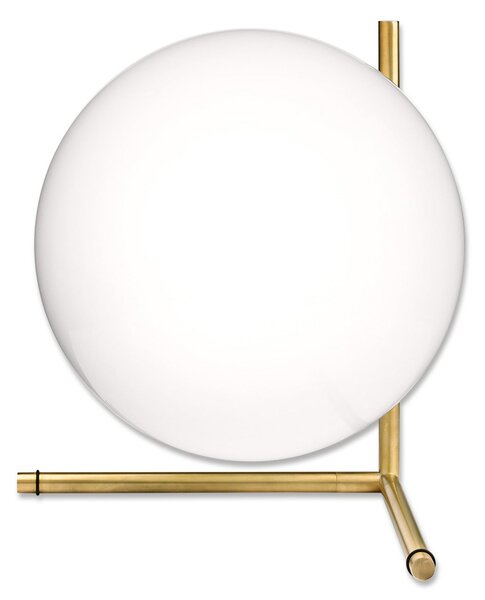 Stolne Lampa FLOS, IC T2, prigušiv, Zlato / mjed, Dnevna soba, Metal, Dizajn