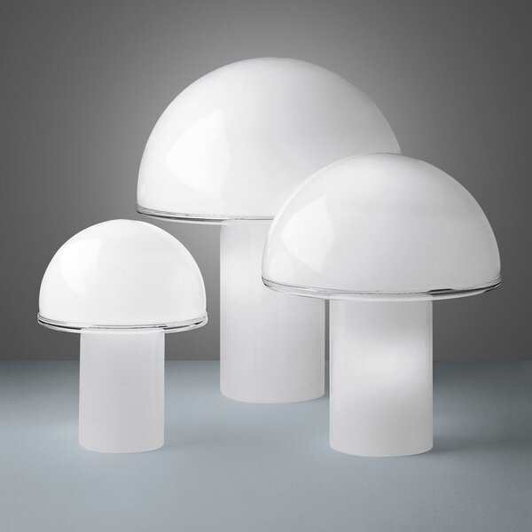 Stolne Lampa Artemide, Onfale, Bijela, Dnevna soba, Staklo, Dizajn