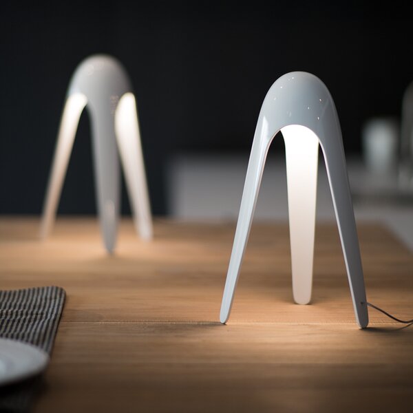 Stolne Lampa Martinelli Luce, Cyborg, Bijela, Dnevna soba, Metal, Dizajn