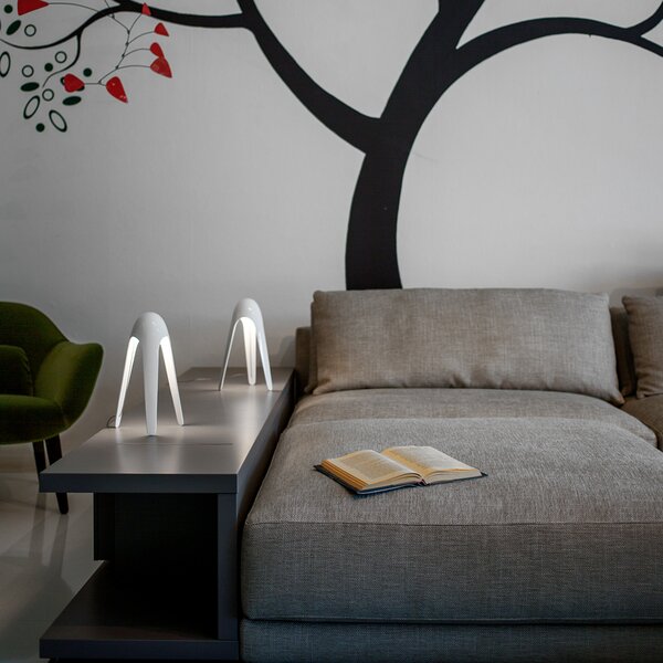 Stolne Lampa Martinelli Luce, Cyborg, Bijela, Dnevna soba, Metal, Dizajn