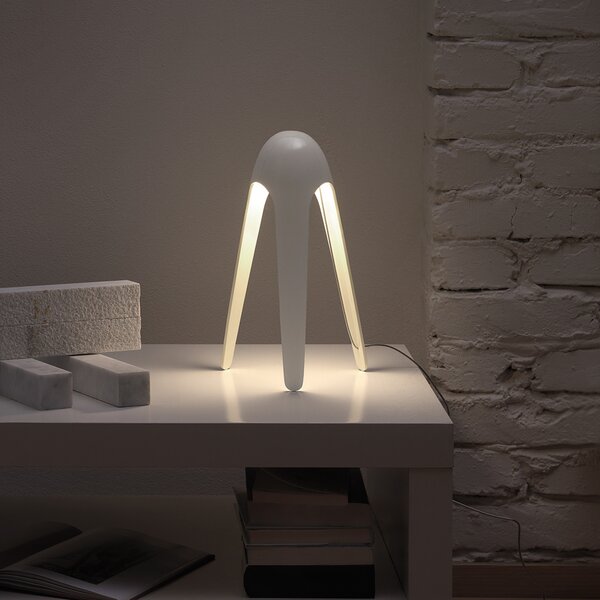 Stolne Lampa Martinelli Luce, Cyborg, Bijela, Dnevna soba, Metal, Dizajn
