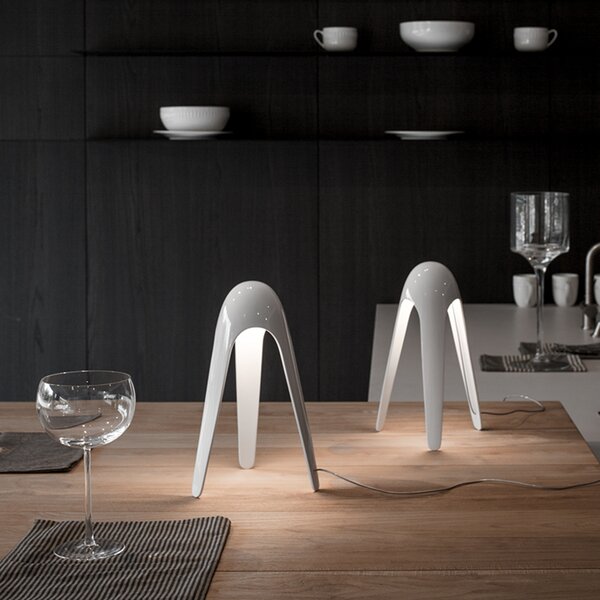 Stolne Lampa Martinelli Luce, Cyborg, Bijela, Dnevna soba, Metal, Dizajn