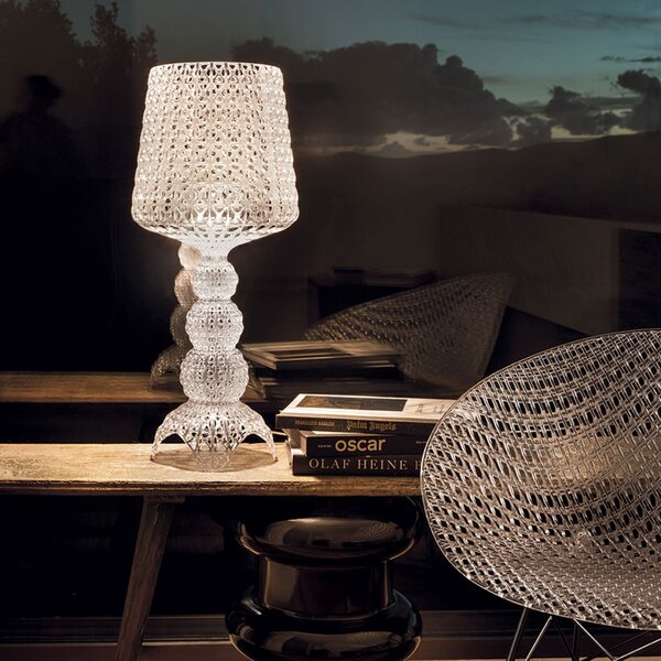 Stolne Lampa Kartell, Mini Kabuki, prigušiv, Providna, Dnevna soba, Plastika, Dizajn