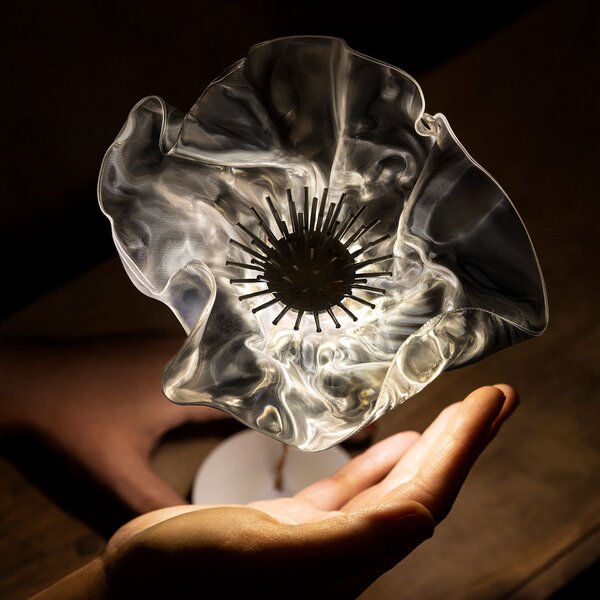 Stolne Lampa Slamp, Lafleur, prigušiv, Providna, Dnevna soba, Plastika, Dizajn
