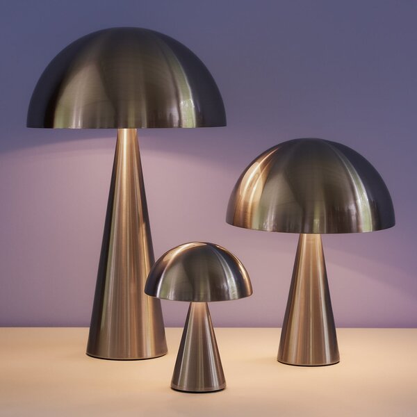 Stolne Lampa Hübsch, Mush Mini, Metalik, Dnevna soba, Metal, Dizajn