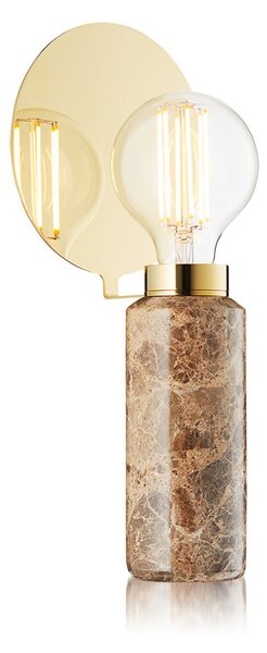 Stolne Lampa DESIGN BY US, Blindspot, Smeđa / hrđa, Dnevna soba, Mramor, Dizajn