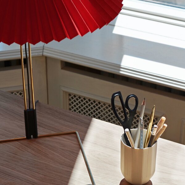Stolne Lampa HAY, Matin 380, prigušiv, Crvena, Dnevna soba, Metal, Dizajn