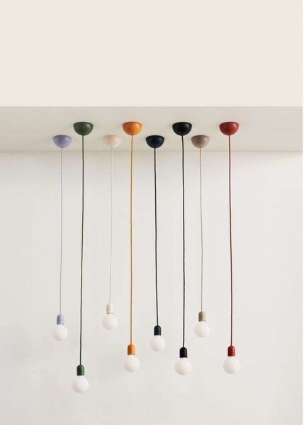 HAY E27 držač viseće lampe COMMON, bijela, Ø 4,5 cm, prigušiva, Bijela, Dnevni boravak/blagovaonica, Plastika