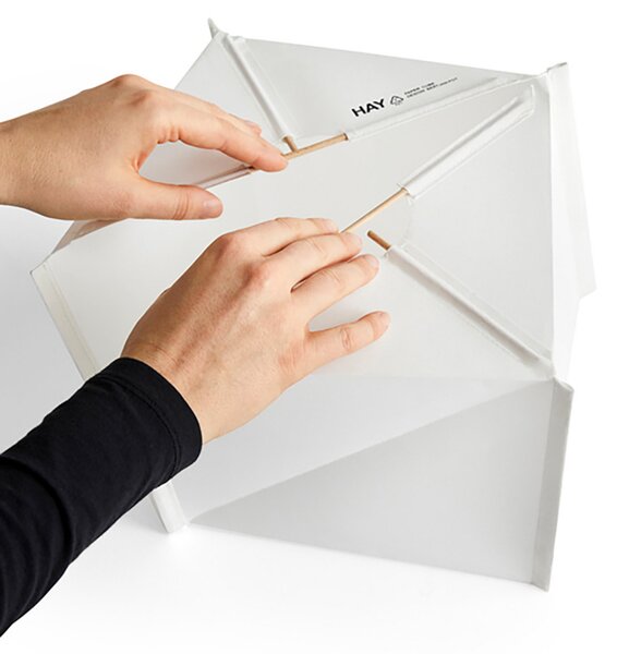 Stolne Lampa HAY, Paper Cube, Bijela, Dnevna soba, Plastika, Dizajn