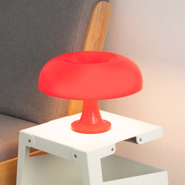 Stolne Lampa Artemide, Nessino, Crvena, Dnevna soba, Plastika, Dizajn