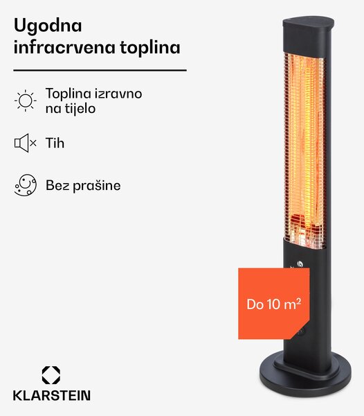 Blumfeldt Heat Guru Plus, vanjski radijator, 1200 W, 3 stupnja topline, daljinski upravljač