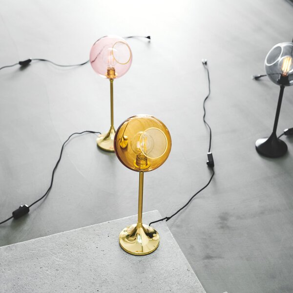 Stolne Lampa DESIGN BY US, Ballroom, prigušiv, Naranča, Dnevna soba, Staklo, Dizajn