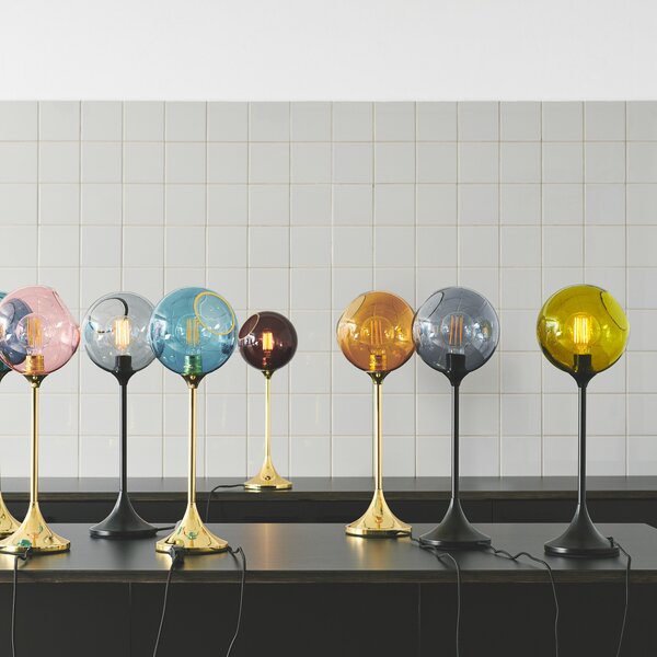 Stolne Lampa DESIGN BY US, Ballroom, prigušiv, Naranča, Dnevna soba, Staklo, Dizajn