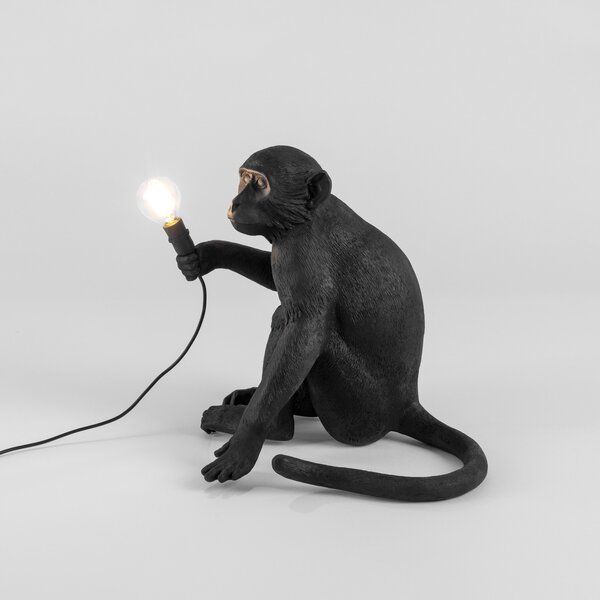 Vanjske Svjetiljka SELETTI, Monkey Lamp, Crno, Plastika, Dizajn