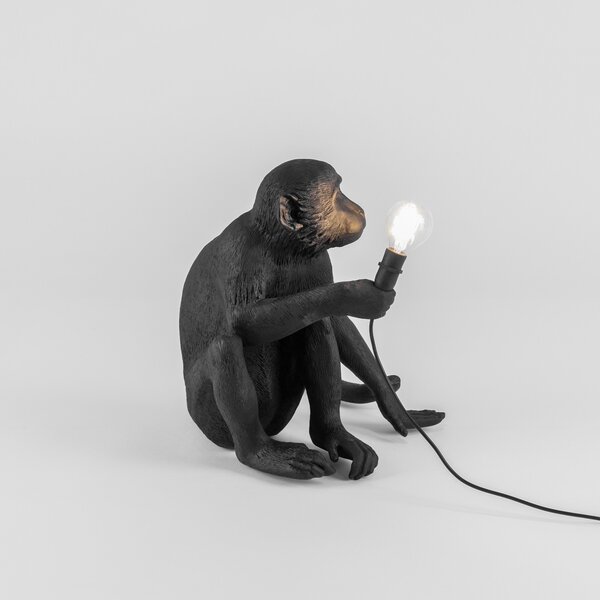 Vanjske Svjetiljka SELETTI, Monkey Lamp, Crno, Plastika, Dizajn