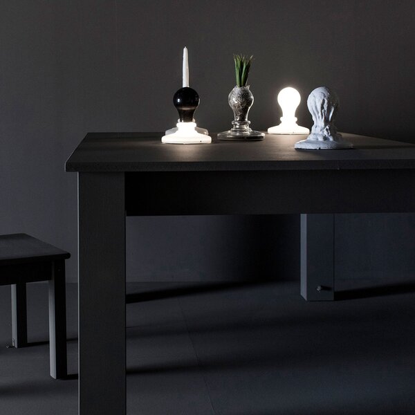 Stolne Lampa Foscarini, Black Light, prigušiv, Crno, Dnevna soba, Staklo, Dizajn
