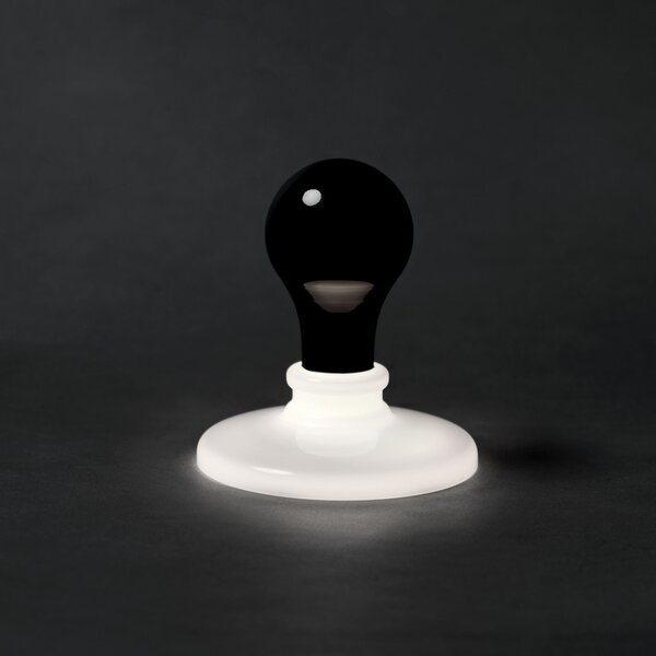 Stolne Lampa Foscarini, Black Light, prigušiv, Crno, Dnevna soba, Staklo, Dizajn