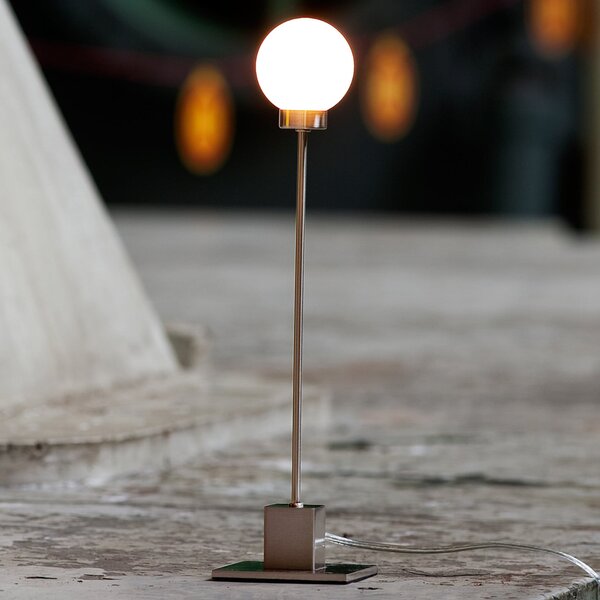 Stolne Lampa Northern, Snowball, prigušiv, Metalik, Dnevna soba, Staklo, Dizajn
