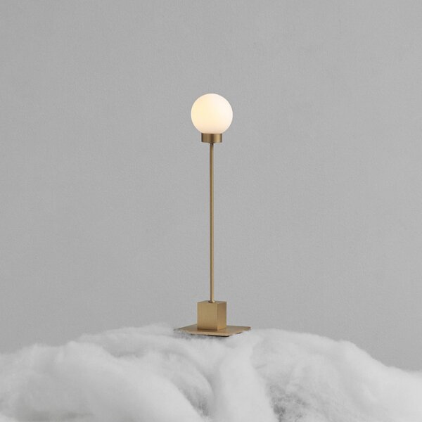 Stolne Lampa Northern, Snowball, prigušiv, Zlato / mjed, Dnevna soba, Staklo, Dizajn