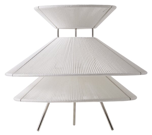 Stolne Lampa FRANDSEN, Kiku, prigušiv, Bijela, Dnevna soba, Tkanina / tekstil, Dizajn