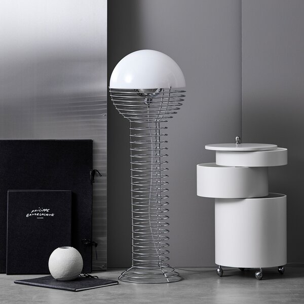 Podne Lampa Verpan, Wire, Metalik, Dnevna soba, Metal, Dizajn