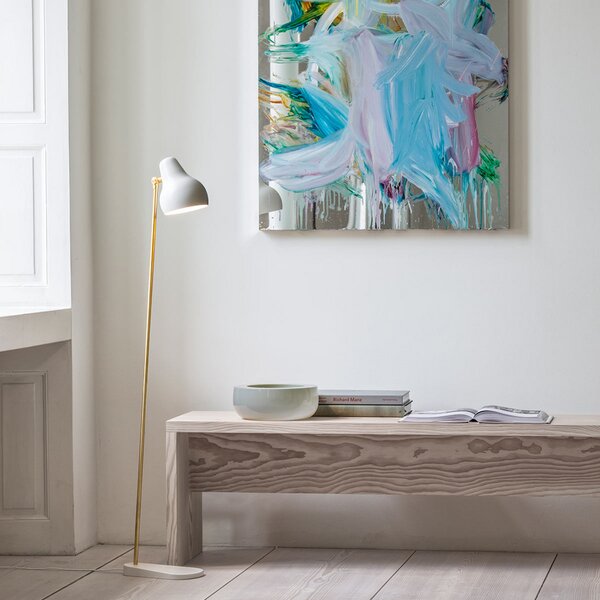 Podne Lampa Louis Poulsen, VL38, prigušiv, Bijela, Dnevna soba, Metal, Dizajn