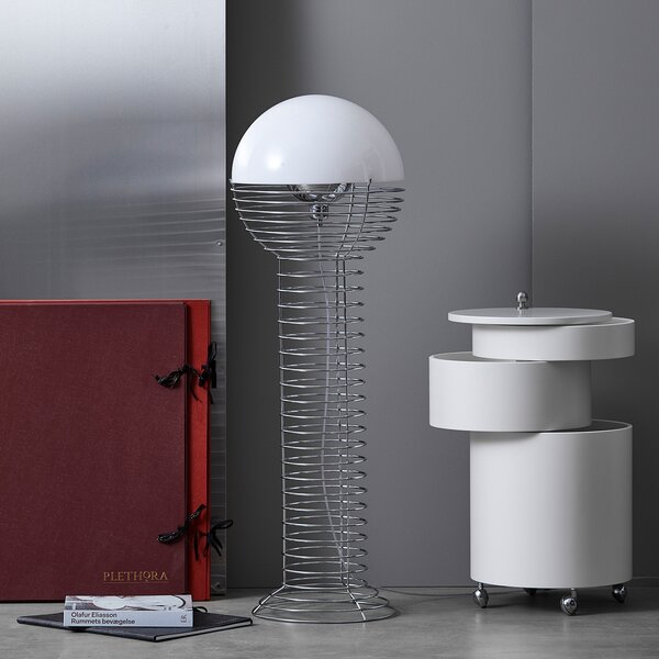 Podne Lampa Verpan, Wire, Metalik, Dnevna soba, Metal, Dizajn