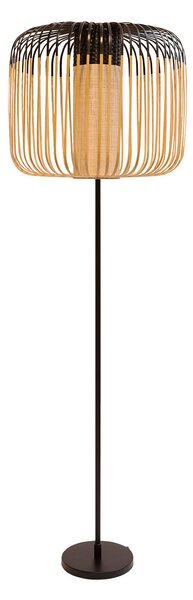 Podne Lampa Forestier, Bamboo Light, Crno, Dnevna soba, Bambus, Dizajn
