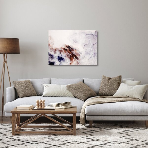 Staklena slika - Ljubičasti mramor N⁰1 (70x50 cm)