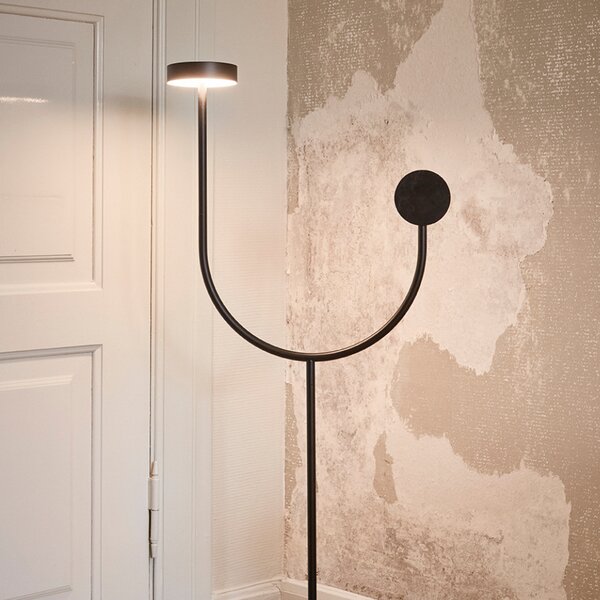 Podne Lampa AYTM, Grasil, Crno, Dnevna soba, Metal, Dizajn