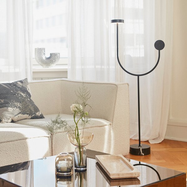Podne Lampa AYTM, Grasil, Crno, Dnevna soba, Metal, Dizajn