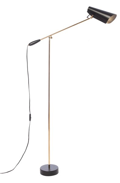 Podne Lampa Northern, BIRDY, Crno, Dnevna soba, Metal, Dizajn