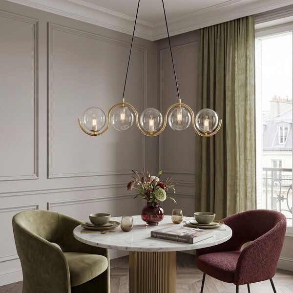Stropni luster APP1440-5CP GOLD
