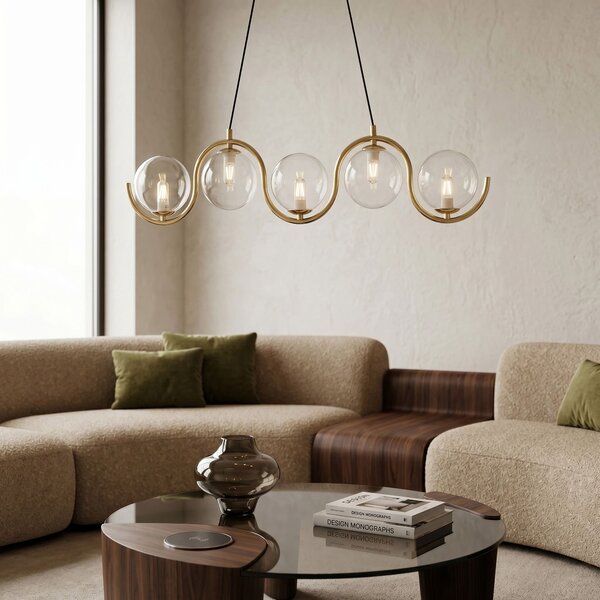 Stropni luster APP1440-5CP GOLD