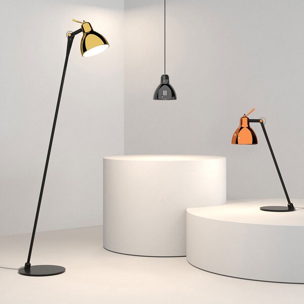 Podne Lampa Rotaliana, Luxy F0 Glam, Crno, Dnevna soba, Metal, Dizajn
