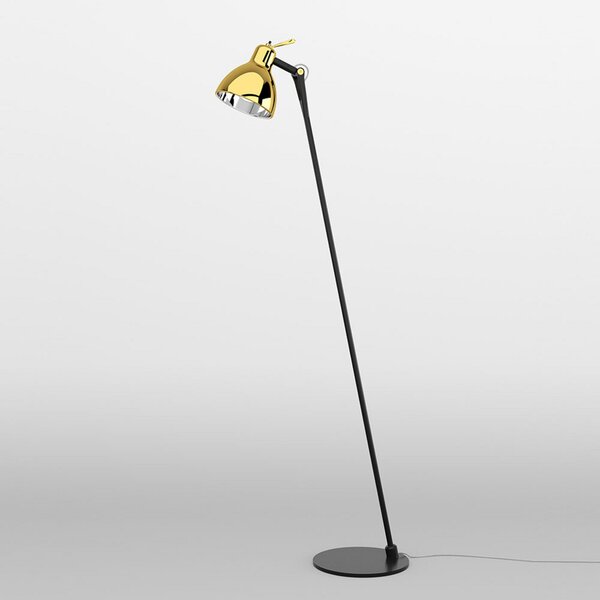 Podne Lampa Rotaliana, Luxy F0 Glam, Crno, Dnevna soba, Metal, Dizajn