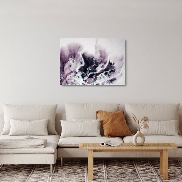 Staklena slika - Ljubičasti mramor N⁰2 (70x50 cm)