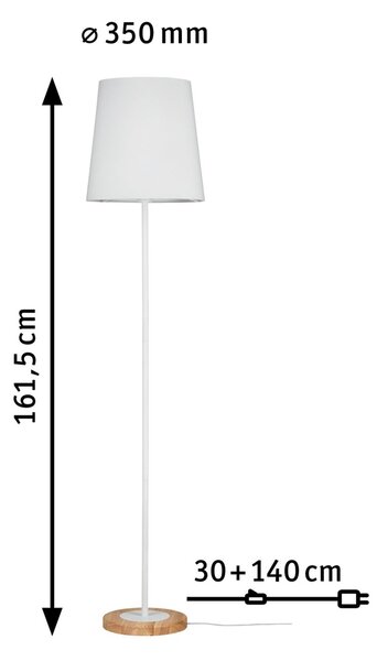 Podne Lampa Paulmann, Stellan, Bijela, Dnevna soba, Metal, Moderan