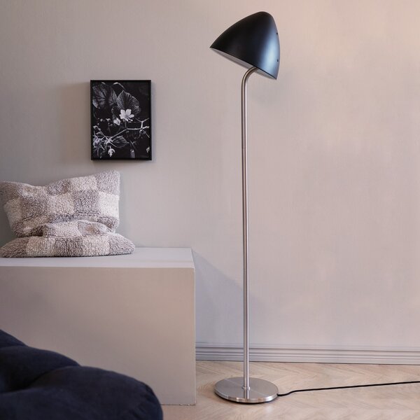 Podne Lampa Dyberg Larsen, Oulu, Crno, Dnevna soba, Metal, Dizajn
