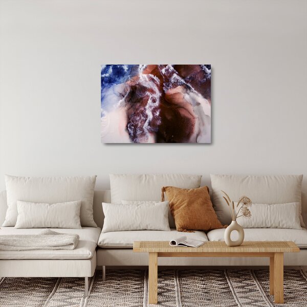 Staklena slika - Ljubičasti mramor N⁰3 (70x50 cm)