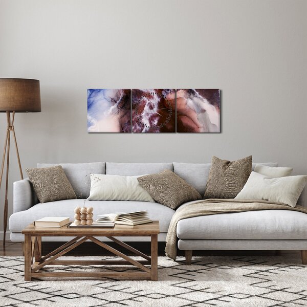 Slika - Ljubičasti mramor N⁰3 (sa satom) (90x30 cm)