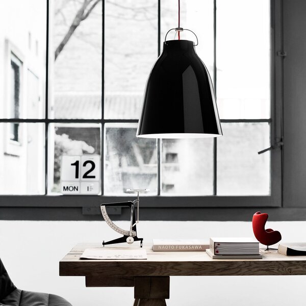 Viseće Svjetiljka FRITZ HANSEN, Caravaggio P3, prigušiv, Crno, Dnevna soba, Metal, Dizajn