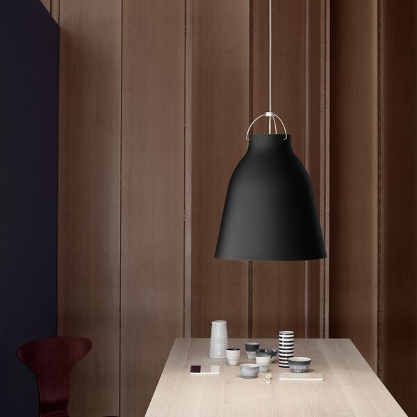 Viseće Svjetiljka FRITZ HANSEN, Caravaggio P3, prigušiv, Crno, Dnevna soba, Metal, Dizajn