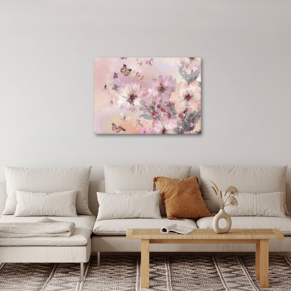 Slika - Umjetnički kolaž s leptirima (70x50 cm)
