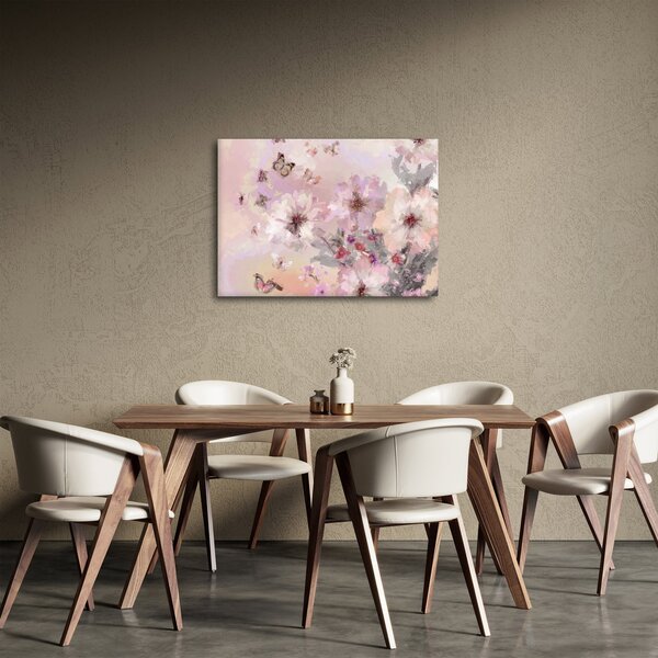 Slika - Umjetnički kolaž s leptirima (70x50 cm)